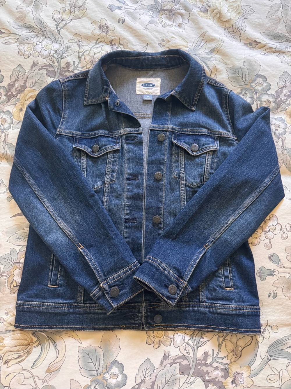 Old Navy Women's Dark Blue Denim Jacket Size Medium